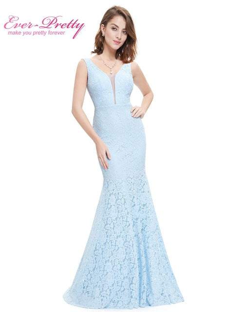 Lace Mermaid Prom Dresses Long