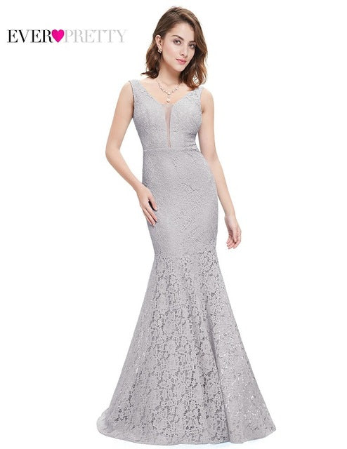 Lace Mermaid Prom Dresses Long