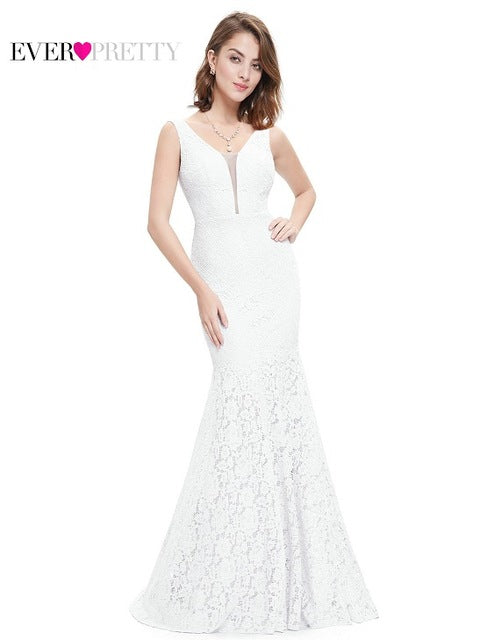 Lace Mermaid Prom Dresses Long