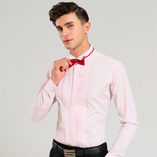 Men's Wing Collar 1/4" Pleat Tuxedo Shirt