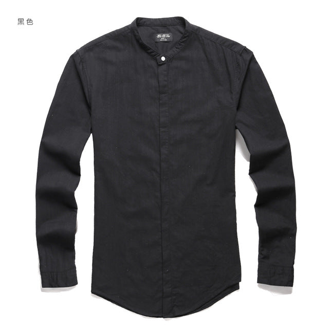 Men's Shirts Long Sleeve Male